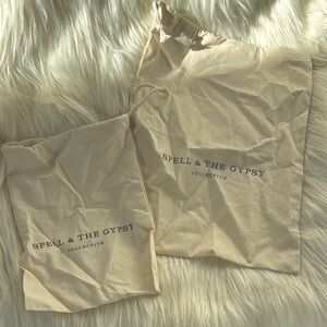Spell & The Gypsy Collective Dust Bags drawstring lot of 2